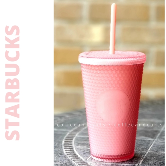 Starbucks Pink Lemonade Soft Touch Studded Grande 16oz NWT - Picture 1 of 7